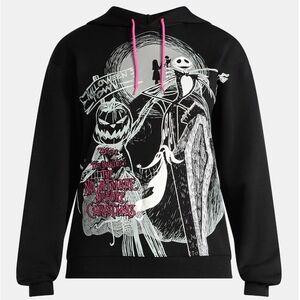 Nightmare Before Christmas Women’s Hoodie Sweatshirt Size Large New Without Tags